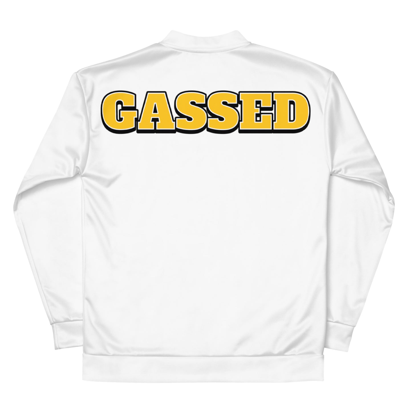 GASSED "G" - White Bomber Jacket