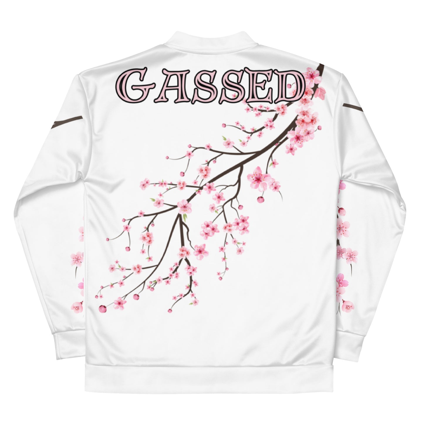 GASSED Blossom - White Bomber Jacket