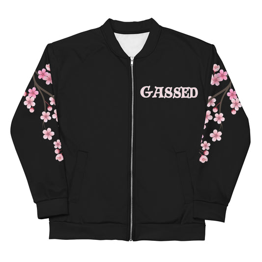 GASSED Blossom - Black Bomber Jacket