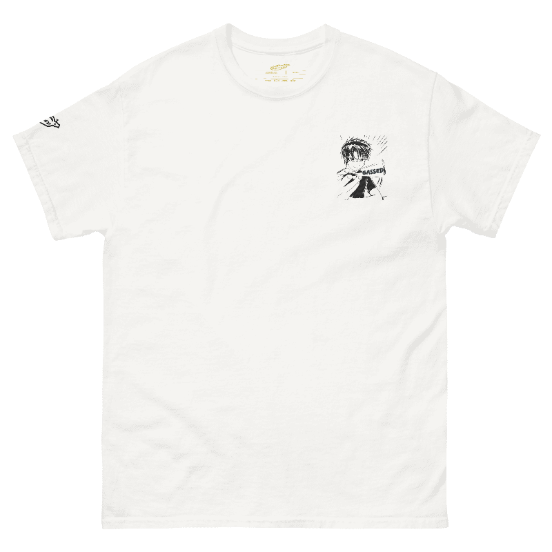 GASSED Anime White T-Shirt