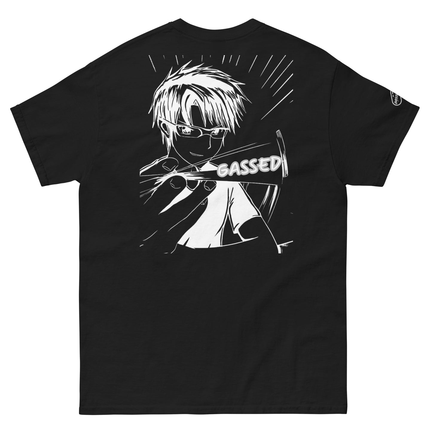 GASSED Anime Black T-Shirt