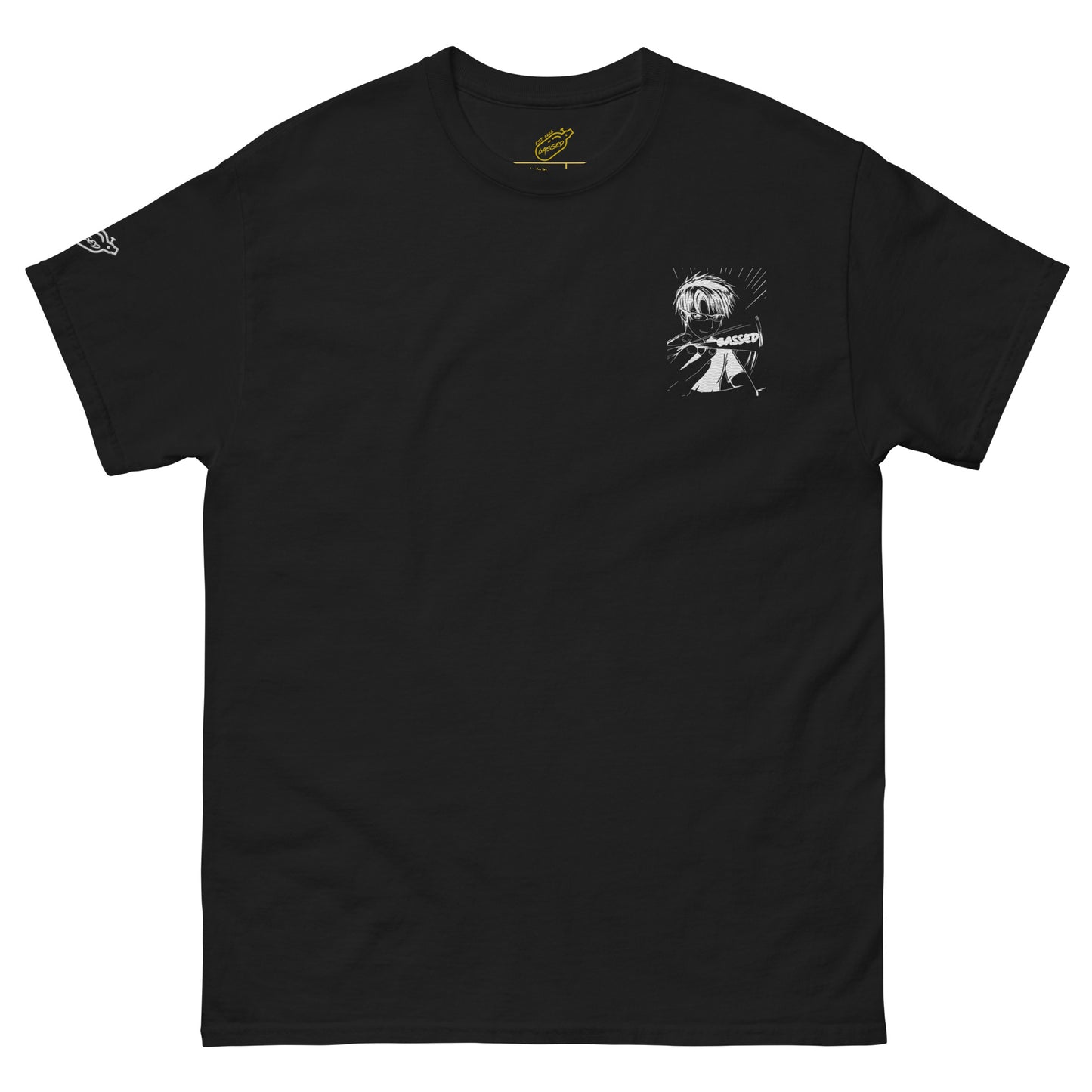 GASSED Anime Black T-Shirt