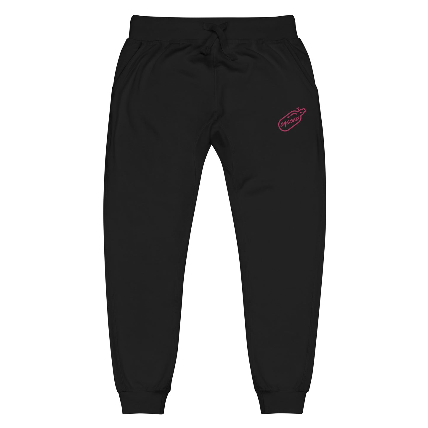 GASSED Joggers - Pink Embroidered Logo