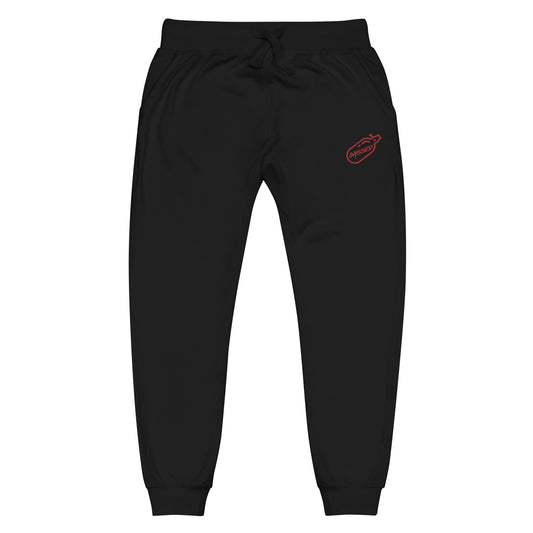 GASSED Joggers - Red Embroidered Logo