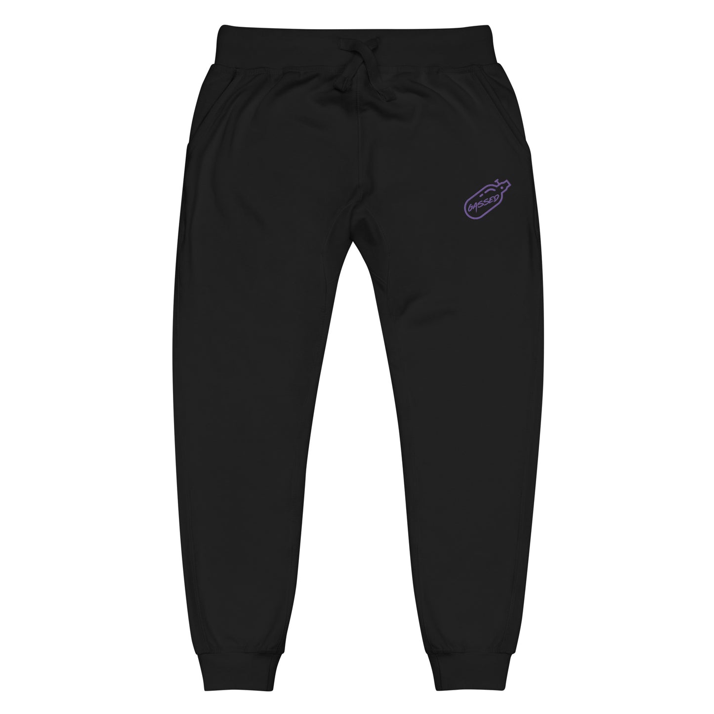 GASSED Joggers - Purple Embroidered Logo