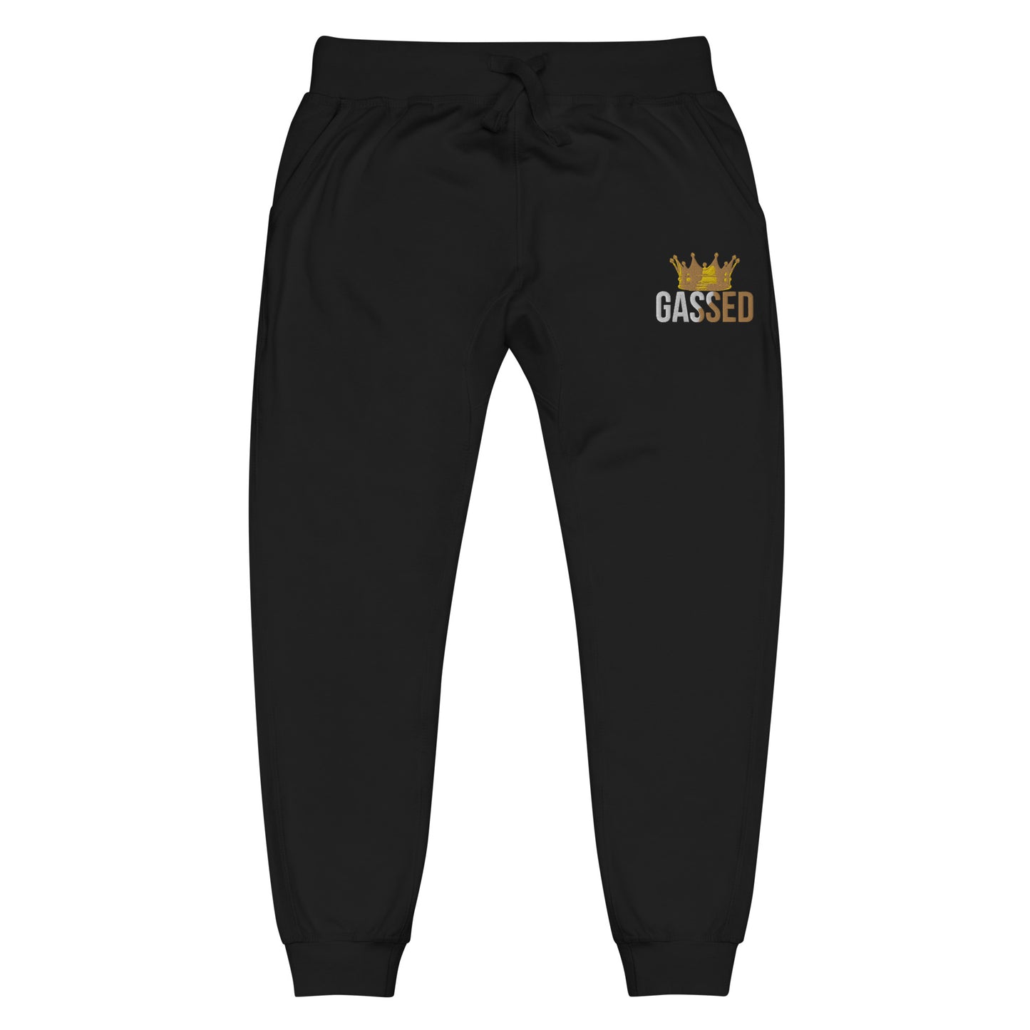 GASSED King - Black Tracksuit Bottoms