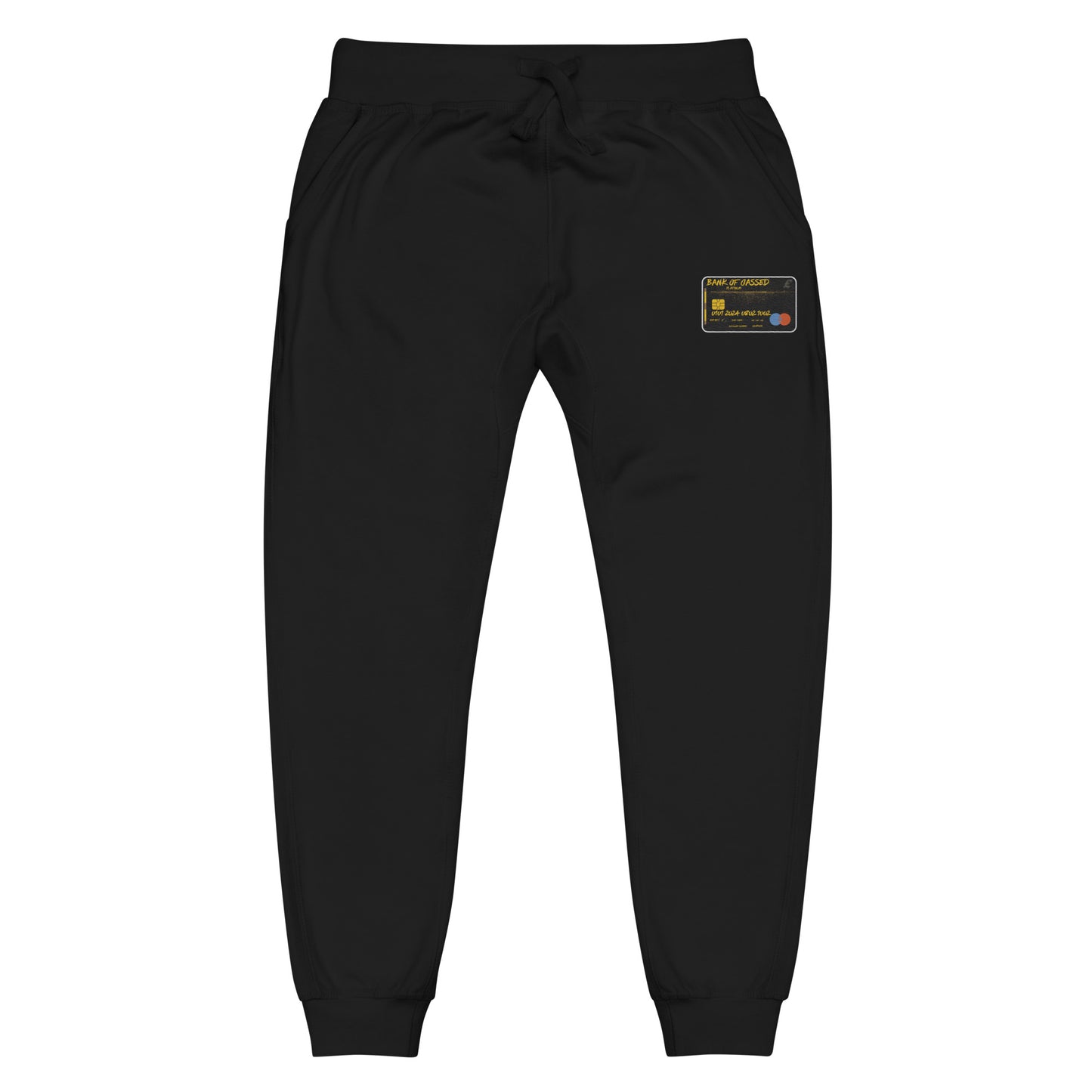 GASSED Bank Of Gassed - Black Tracksuit Bottoms