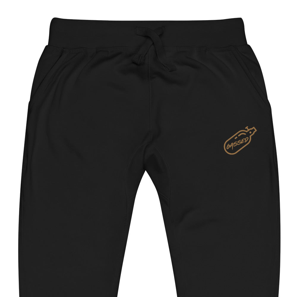 GASSED Joggers - Brown Embroidered Logo