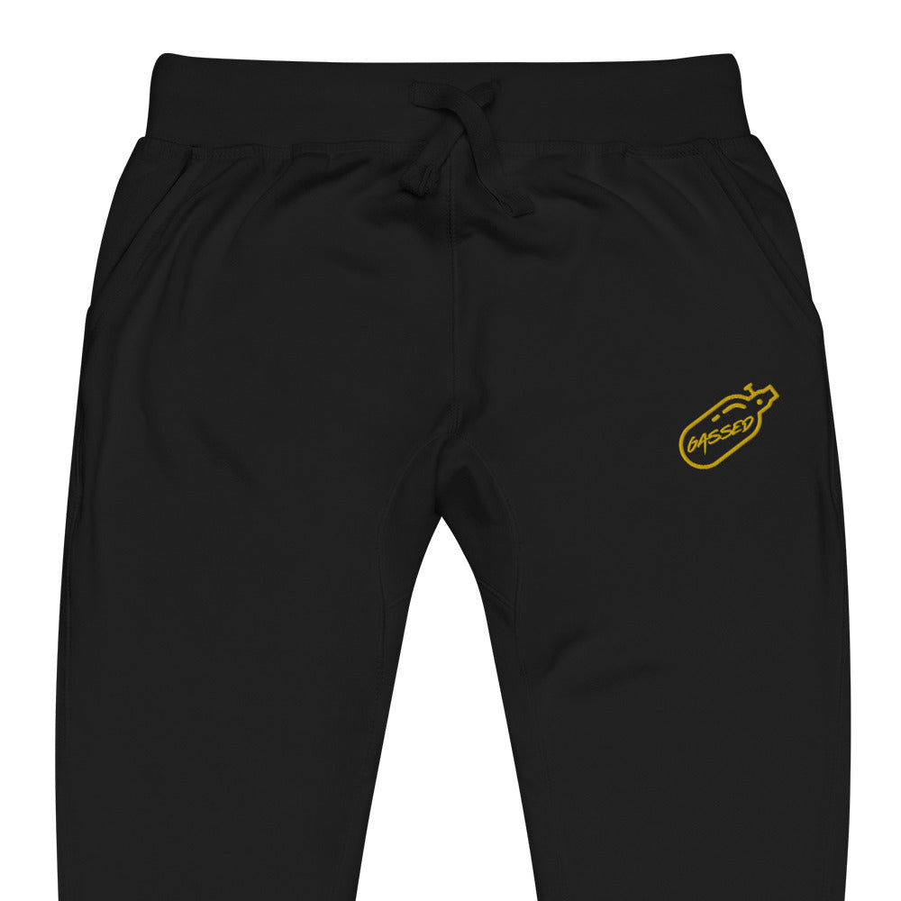 GASSED Joggers - Gold Embroidered Logo