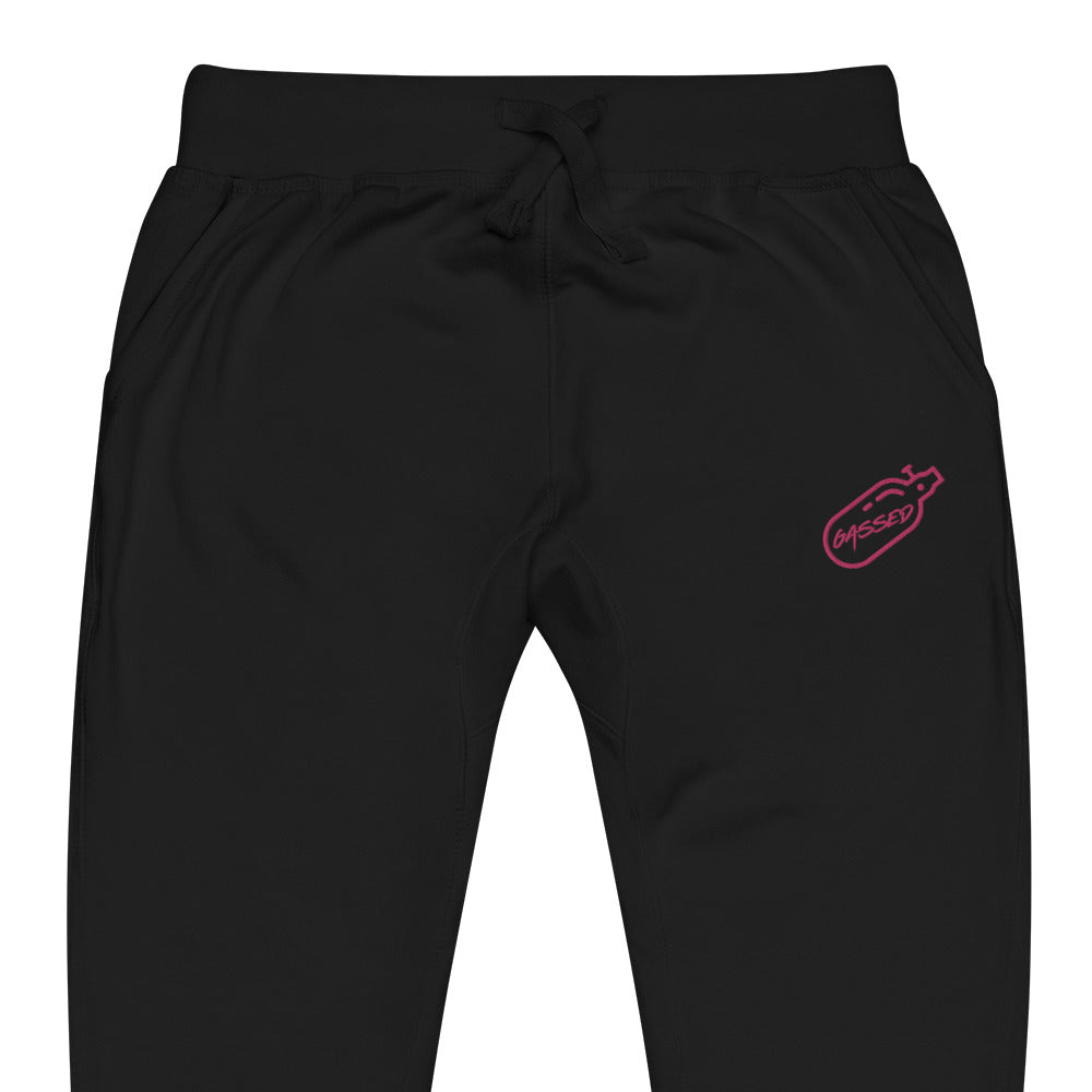 GASSED Joggers - Pink Embroidered Logo