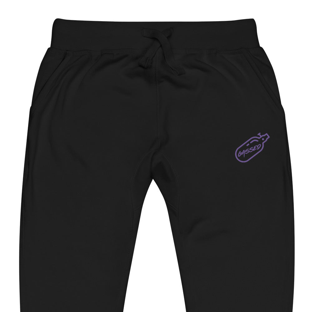 GASSED Joggers - Purple Embroidered Logo