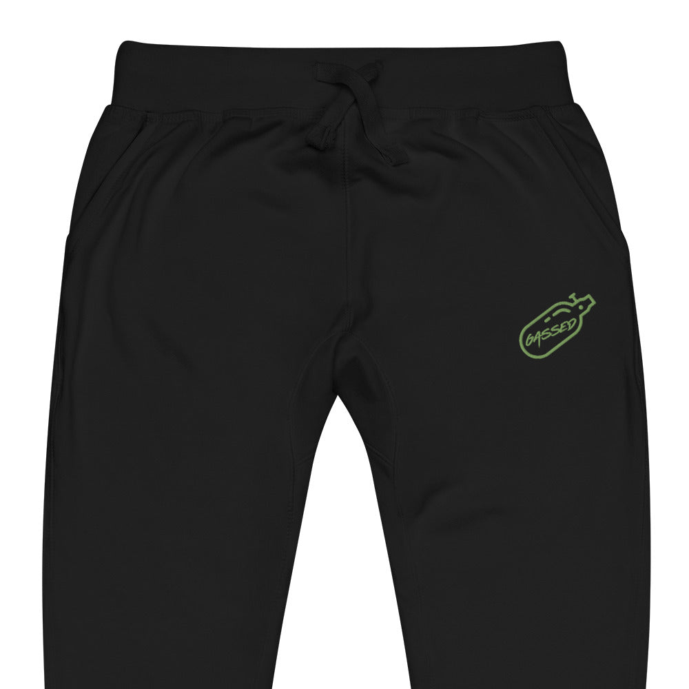 GASSED Joggers - Green Embroidered Logo