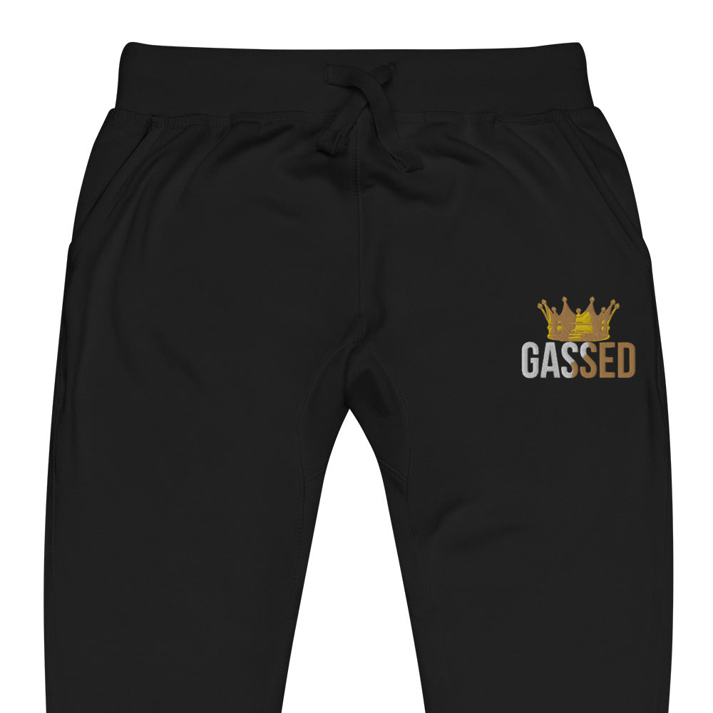 GASSED King - Black Tracksuit Bottoms