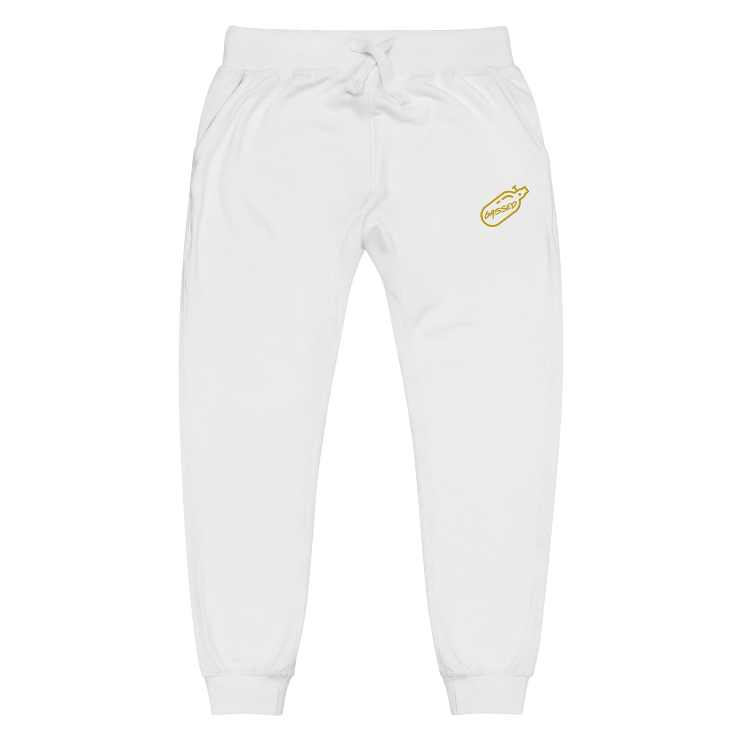 GASSED Joggers - Gold Embroidered Logo