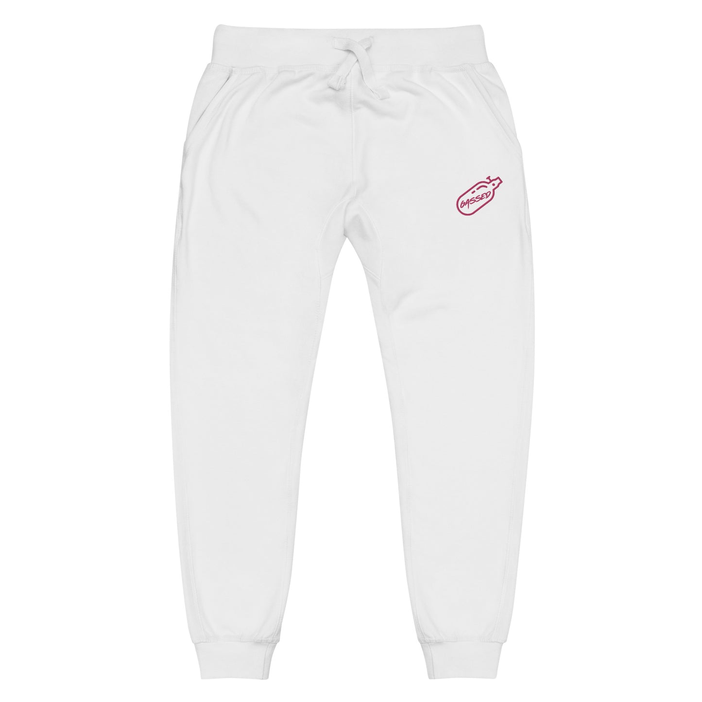 GASSED Joggers - Pink Embroidered Logo