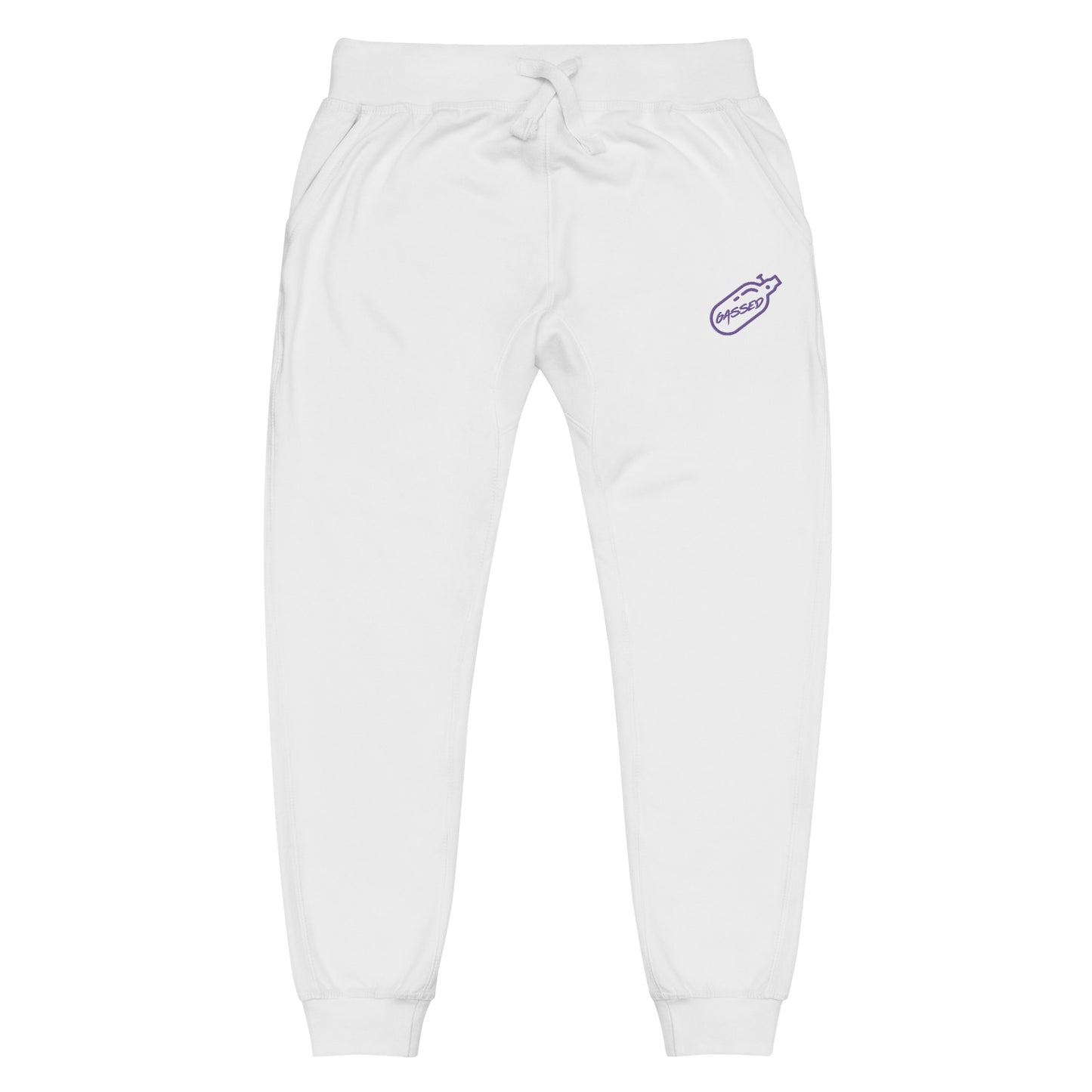 GASSED Joggers - Purple Embroidered Logo