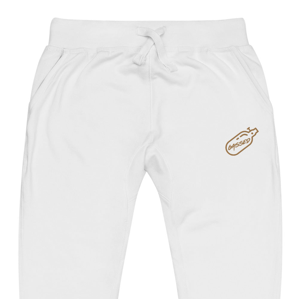 GASSED Joggers - Brown Embroidered Logo