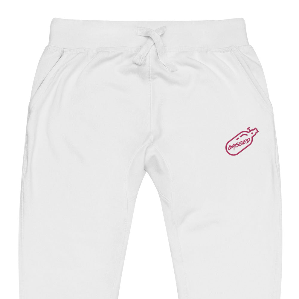 GASSED Joggers - Pink Embroidered Logo