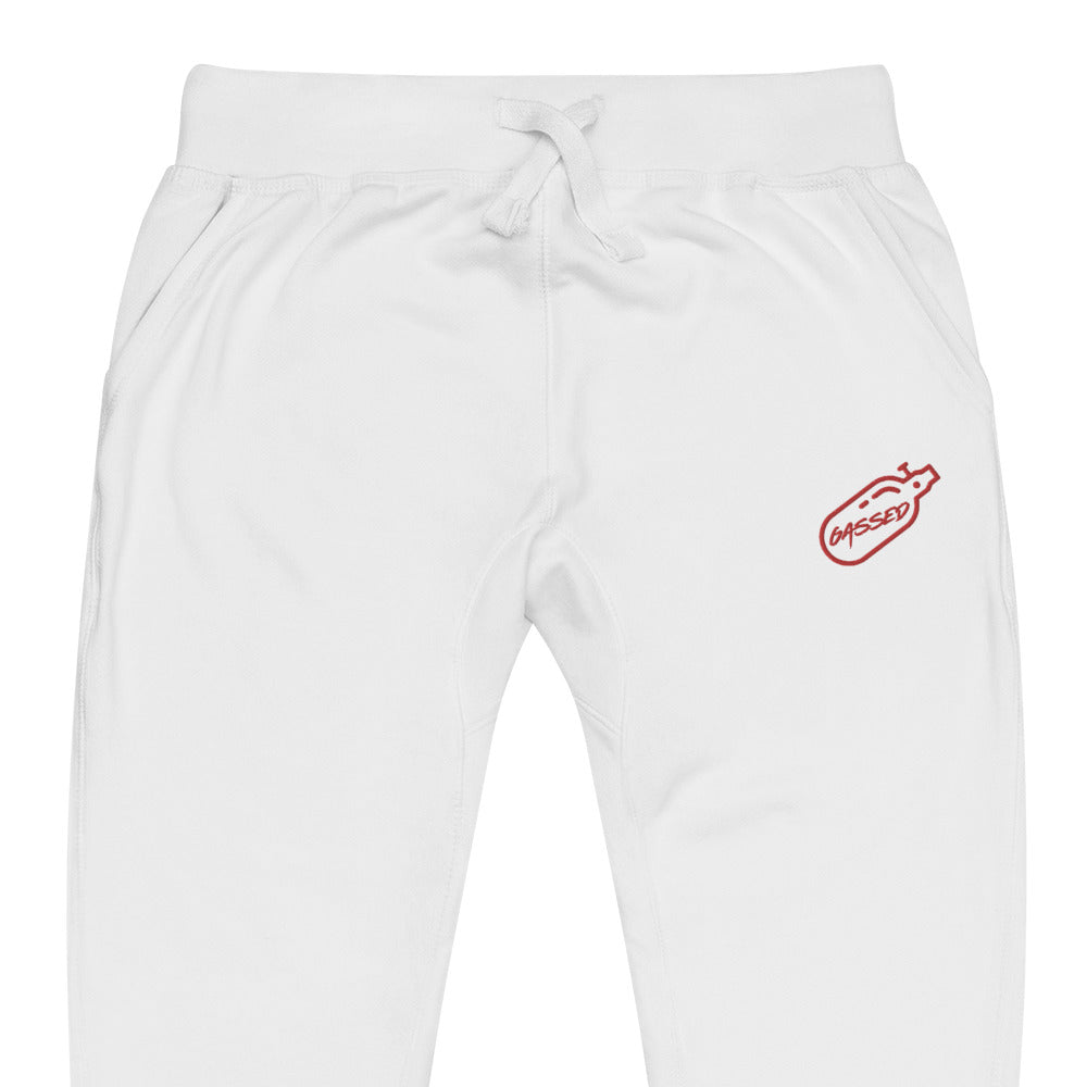 GASSED Joggers - Red Embroidered Logo