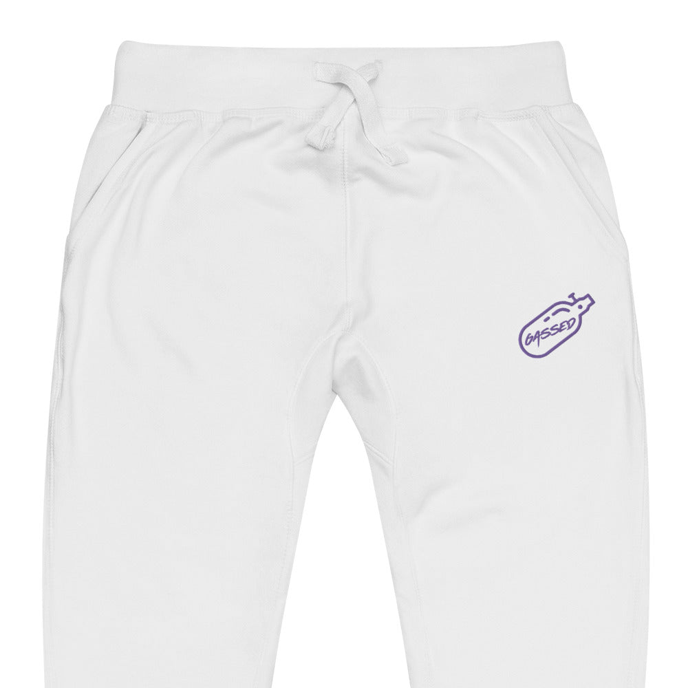 GASSED Joggers - Purple Embroidered Logo