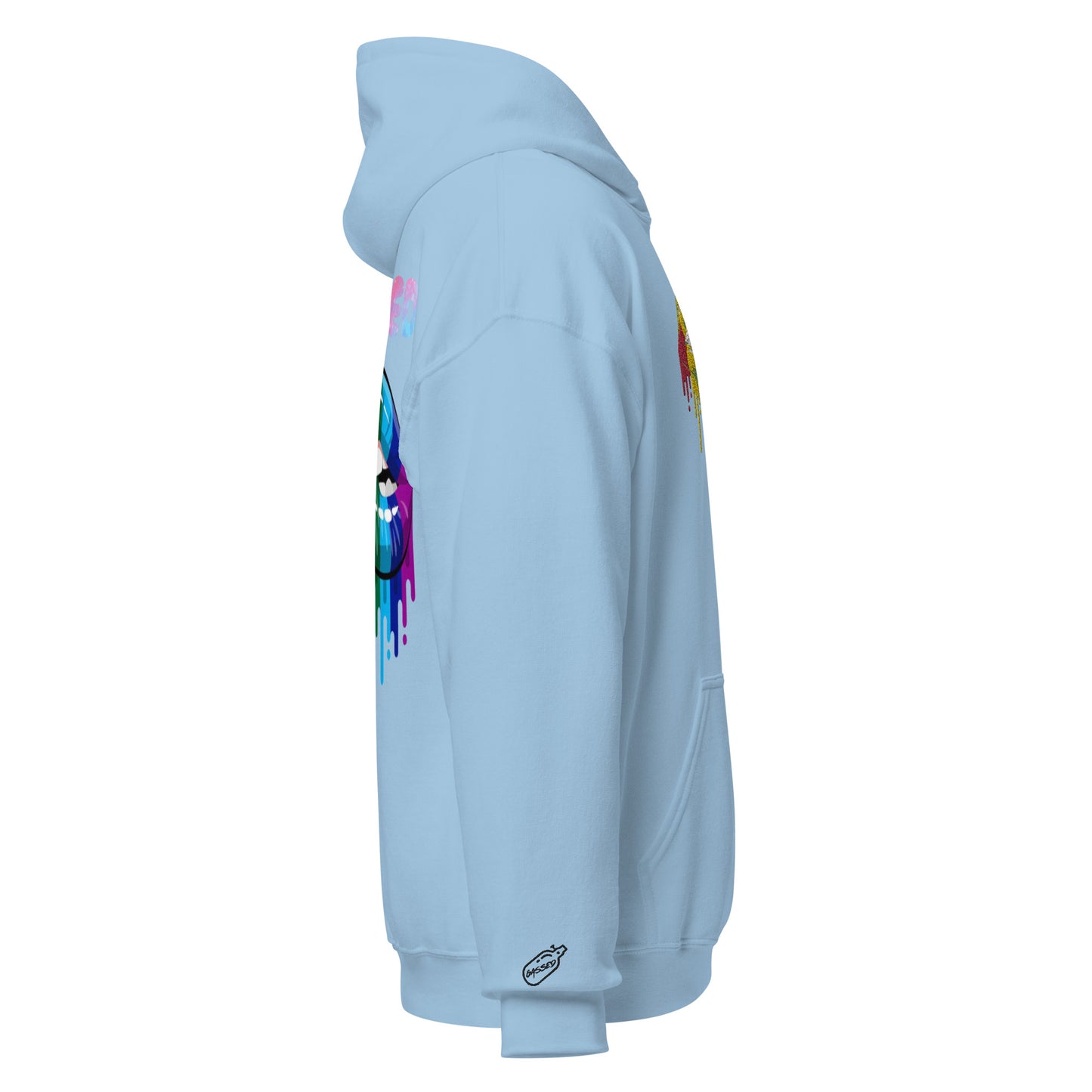 GASSED Womens: Lips Oversized Hoodie