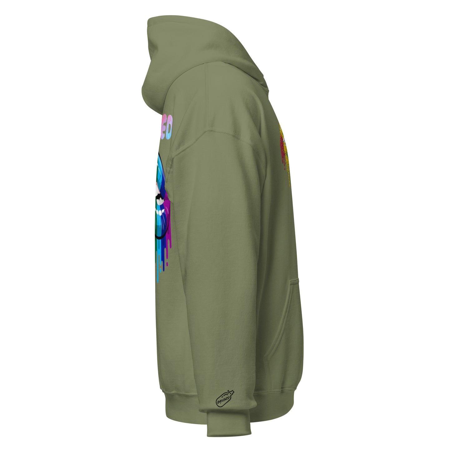 GASSED Womens: Lips Oversized Hoodie