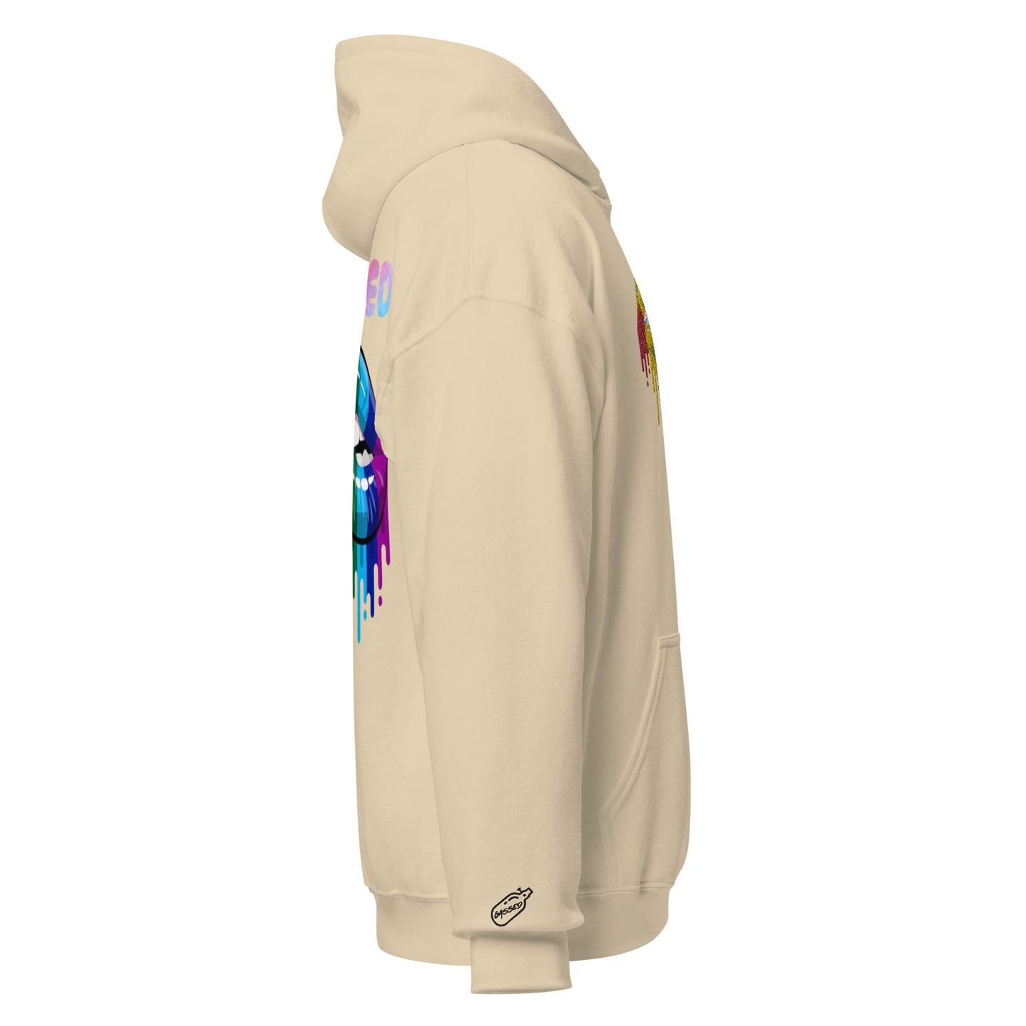 GASSED Womens: Lips Oversized Hoodie