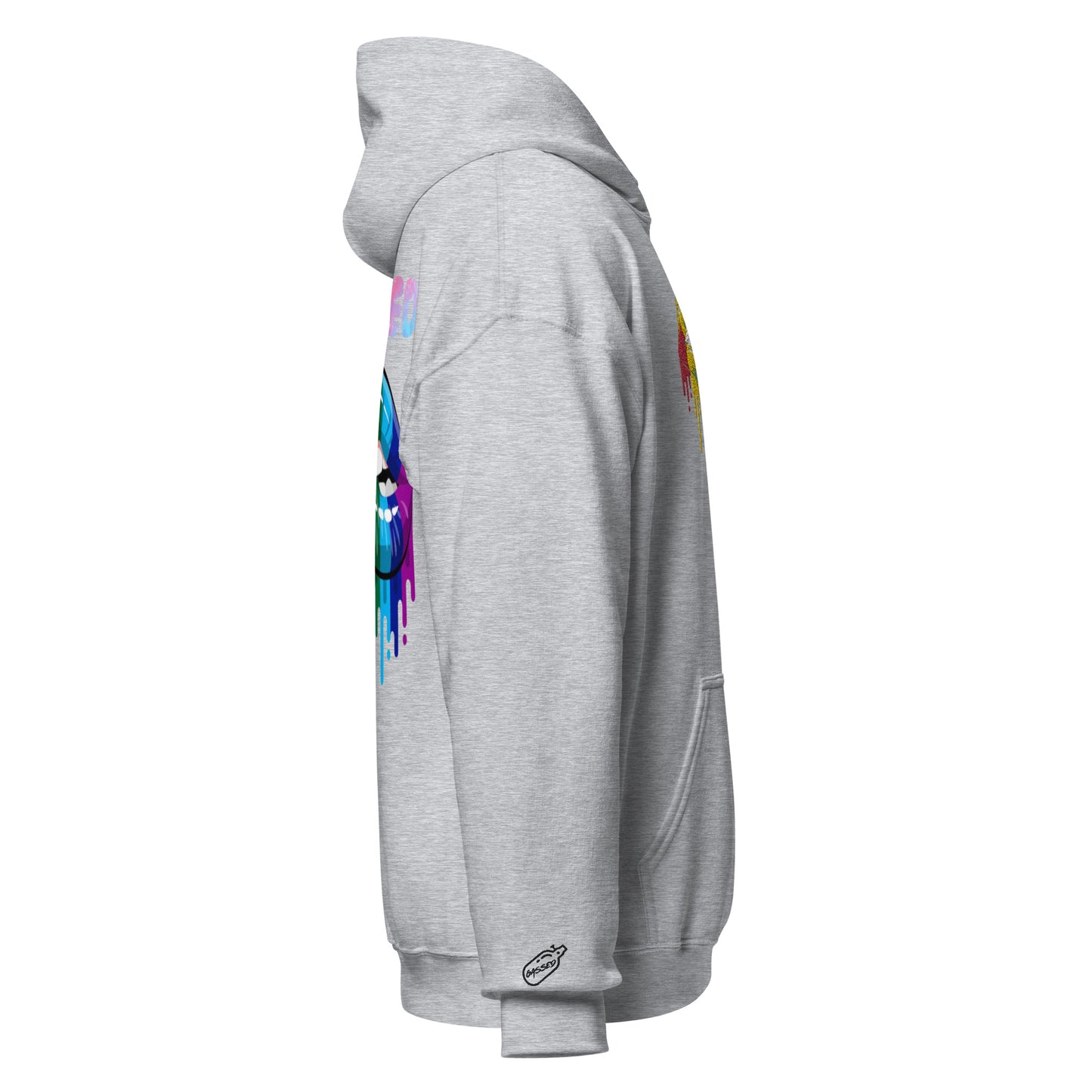 GASSED Womens: Lips Oversized Hoodie