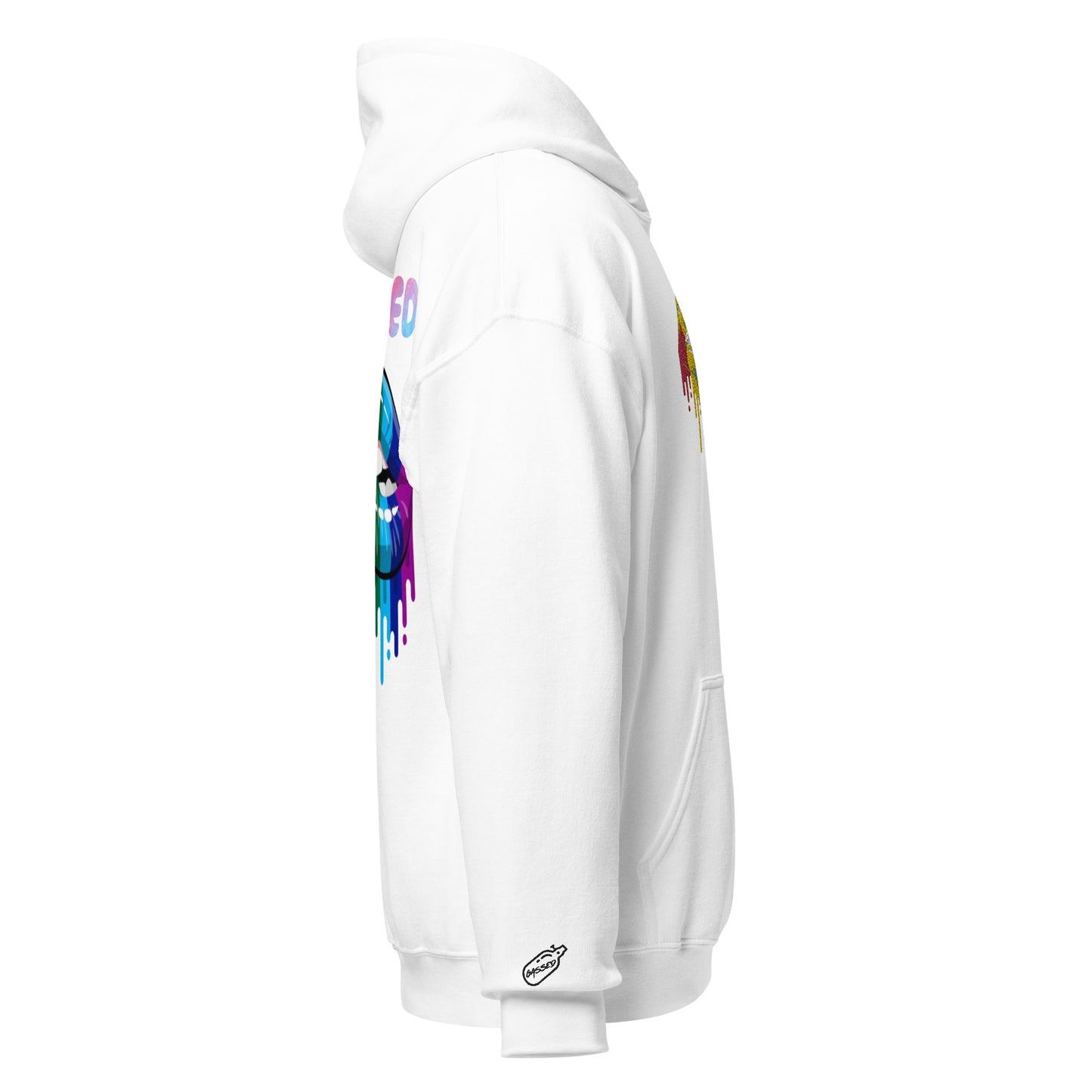 GASSED Womens: Lips Oversized Hoodie